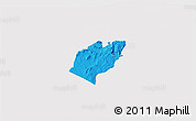 Political 3D Map of Bubulo, cropped outside