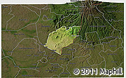 Satellite 3D Map of Bubulo, darken