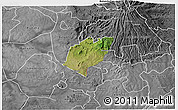 Satellite 3D Map of Bubulo, desaturated