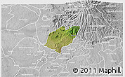 Satellite 3D Map of Bubulo, lighten, desaturated