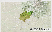 Satellite 3D Map of Bubulo, lighten