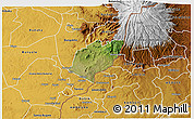 Satellite 3D Map of Bubulo, physical outside