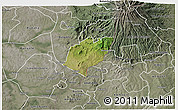 Satellite 3D Map of Bubulo, semi-desaturated