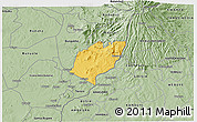 Savanna Style 3D Map of Bubulo