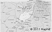 Silver Style 3D Map of Bubulo