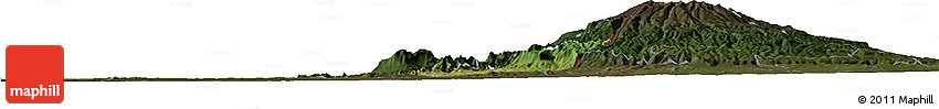 Satellite Horizon Map of Bubulo, darken