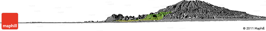 Satellite Horizon Map of Bubulo, desaturated