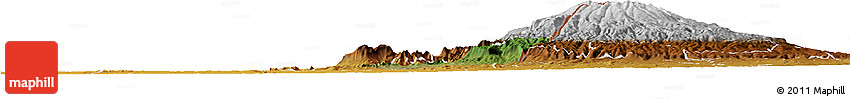 Satellite Horizon Map of Bubulo, physical outside