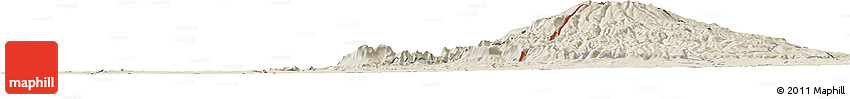 Shaded Relief Horizon Map of Bubulo