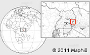 Blank Location Map of Bubulo, within the entire country