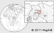 Blank Location Map of Bubulo, highlighted parent region