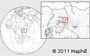 Blank Location Map of Bubulo