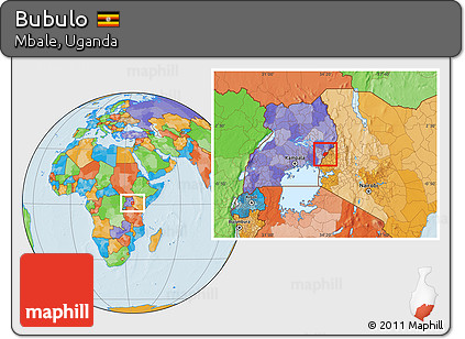 Political Location Map of Bubulo