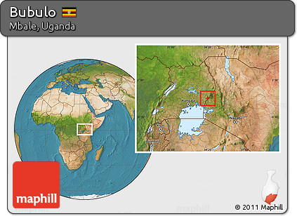 Satellite Location Map of Bubulo