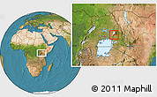 Satellite Location Map of Bubulo, highlighted parent region