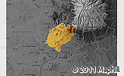 Physical Map of Bubulo, darken, desaturated