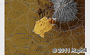 Physical Map of Bubulo, darken
