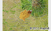 Physical Map of Bubulo, satellite outside