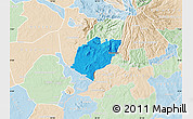 Political Map of Bubulo, lighten