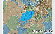 Political Map of Bubulo, semi-desaturated