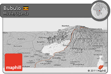 Gray Panoramic Map of Bubulo