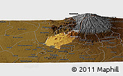 Physical Panoramic Map of Bubulo, darken