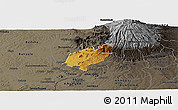 Physical Panoramic Map of Bubulo, darken, semi-desaturated