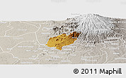 Physical Panoramic Map of Bubulo, lighten, semi-desaturated