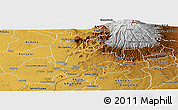 Physical Panoramic Map of Bubulo