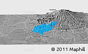 Political Panoramic Map of Bubulo, desaturated