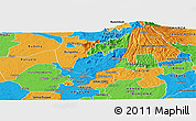 Political Panoramic Map of Bubulo