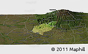Satellite Panoramic Map of Bubulo, darken
