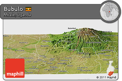 Satellite Panoramic Map of Bubulo