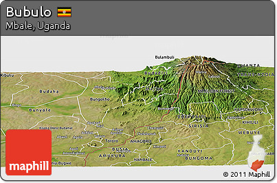 Satellite Panoramic Map of Bubulo