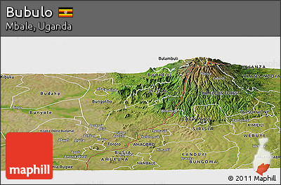 Satellite Panoramic Map of Bubulo
