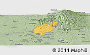 Savanna Style Panoramic Map of Bubulo