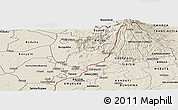 Shaded Relief Panoramic Map of Bubulo