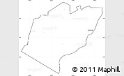 Blank Simple Map of Bubulo, cropped outside