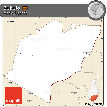 Classic Style Simple Map of Bubulo