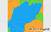 Political Simple Map of Bubulo