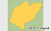 Savanna Style Simple Map of Bubulo