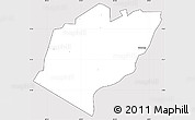 Silver Style Simple Map of Bubulo, cropped outside
