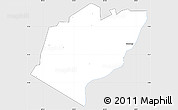 Silver Style Simple Map of Bubulo, single color outside