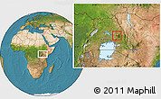 Satellite Location Map of Budadiri