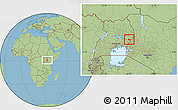 Savanna Style Location Map of Budadiri
