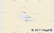 Classic Style Map of Budadiri, single color outside