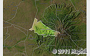 Satellite Map of Budadiri, darken