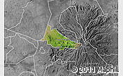 Satellite Map of Budadiri, desaturated