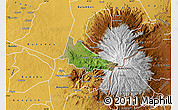 Satellite Map of Budadiri, physical outside