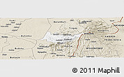 Classic Style Panoramic Map of Budadiri